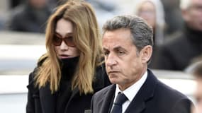 Nicolas Sarkozy a assisté aux obsèques de Jacques Chancel mardi aux côtés de son épouse Carla Bruni-Sarkozy.