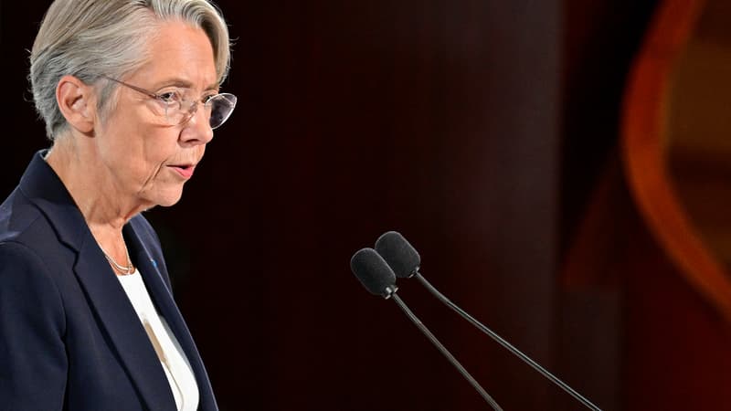 La Première ministre Élisabeth Borne le 16 octobre 2023