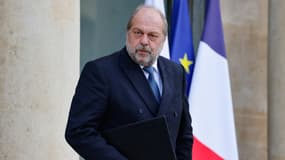 Le ministre de la Justice Éric Dupond-Moretti à l'Élysée le 10 avril 2024