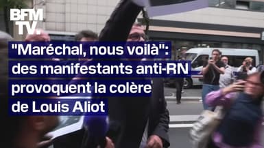 "Maréchal, nous voilà": un orchestre joue cette chanson devant le siège du RN et provoque la colère de Louis Aliot