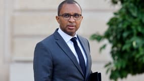 Le ministre de l'Éducation nationale Pap Ndiaye quittant l'Élysée, le 19 septembre.