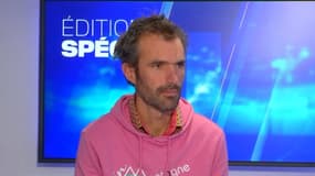 Yannick Gast, fils de l'ancien maire de Saint-Julien-en-Beauchêne ayant eu recours à l'euthanasie, sur le plateau de BFM DICI le mercredi 15 novembre 2023.